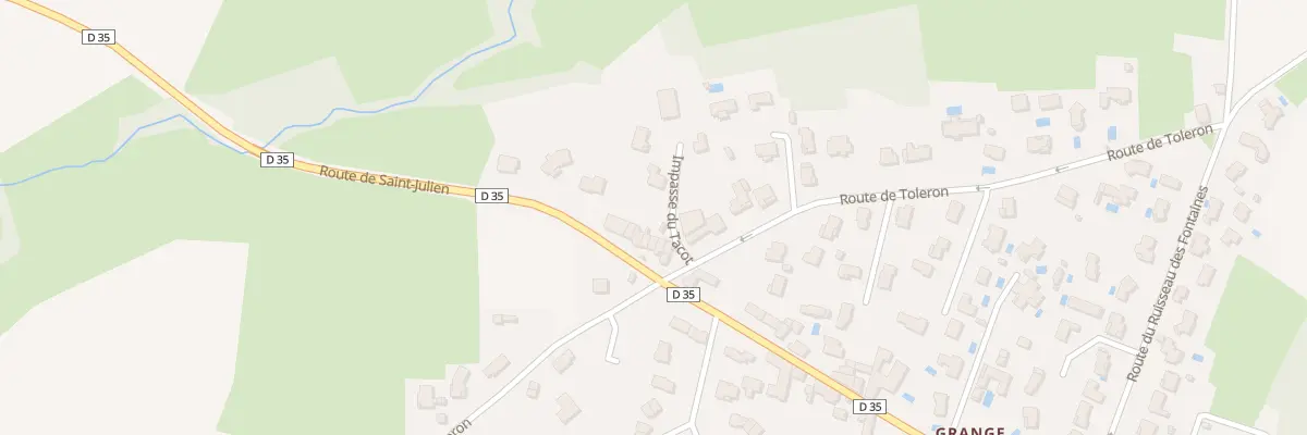 Plan du 1790 Rte de Saint-julien à Arnas