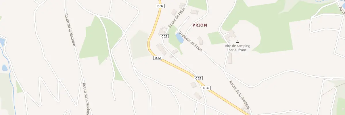 Plan du 105 Rte de Prion à Fleurie