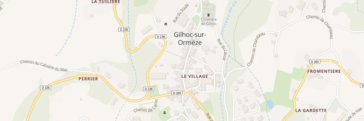 Plan du 83 Rue de la Mairie à Gilhoc-sur-Ormèze
