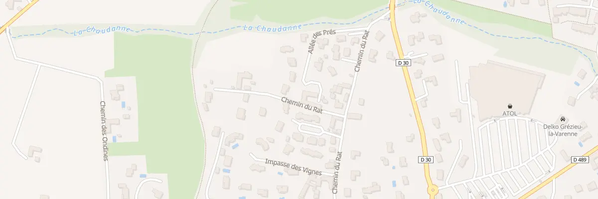 Plan du 3A All des Pres à Grézieu-la-Varenne