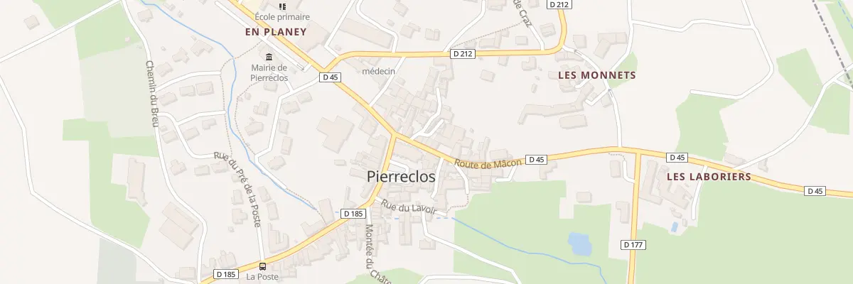 Plan du 5025 Au Bourg à Pierreclos