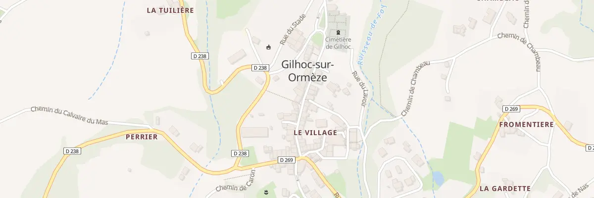 Plan du 93 Rue de la Mairie à Gilhoc-sur-Ormèze