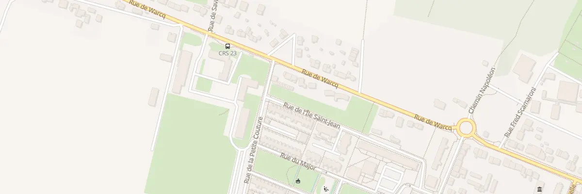 Plan de la Rue de l’Ile Saint Jean à Charleville-Mézières