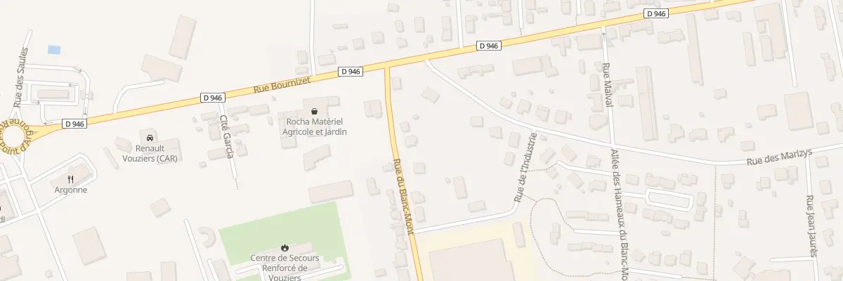 Plan du 3 Rue du Blanc Mont à Vouziers