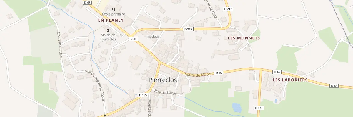 Plan du 15 Imp de l’Eglise à Pierreclos