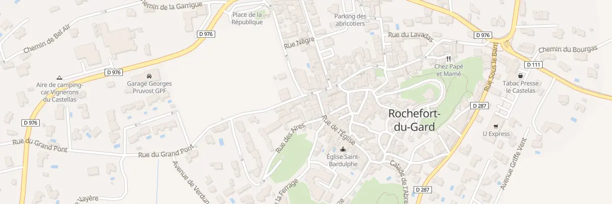 Plan du 13 Rue du Grand Pont à Rochefort-du-Gard