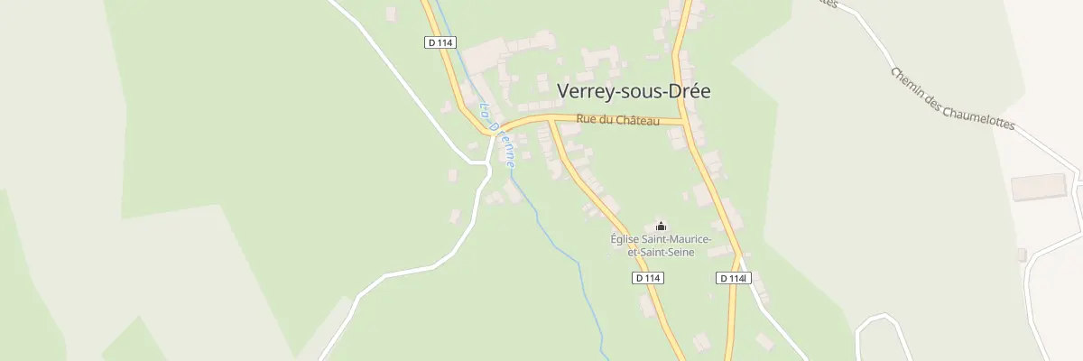 Plan du 8 Rue de la Carrière à Verrey-sous-Drée