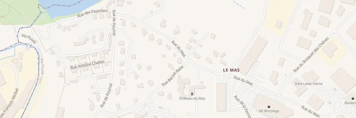 Plan du 599 Rue du Mas à Davézieux