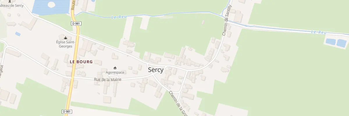 Plan du 1 Che de Santilly à Sercy