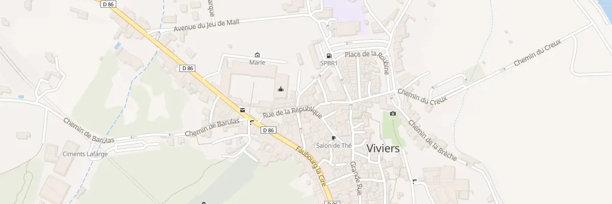 Plan du 13 Rue de la République à Viviers