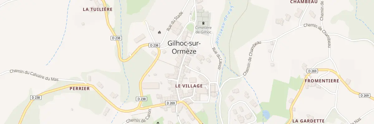 Plan du 116 Rue de la Mairie à Gilhoc-sur-Ormèze