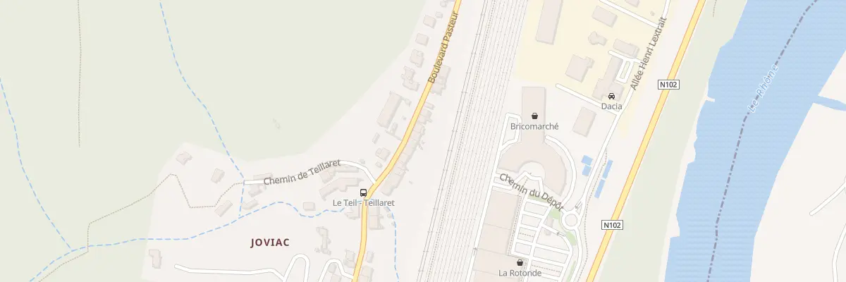 Plan du 13 Bd Pasteur au Teil