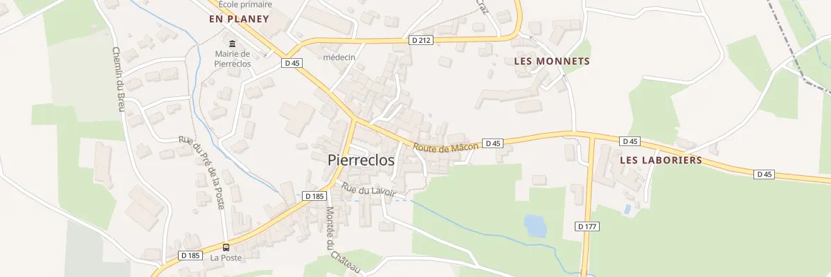 Plan du 5030 Au Bourg à Pierreclos