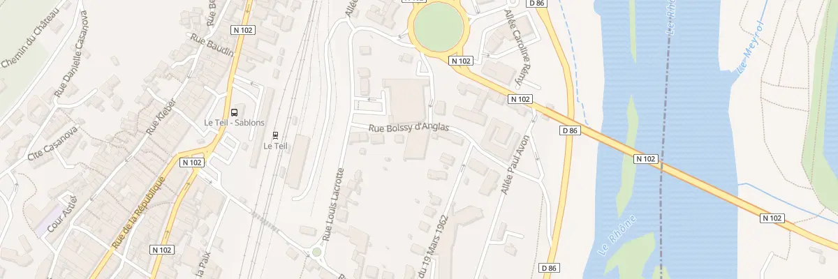 Plan du 8 Rue Boissy d’Anglas au Teil