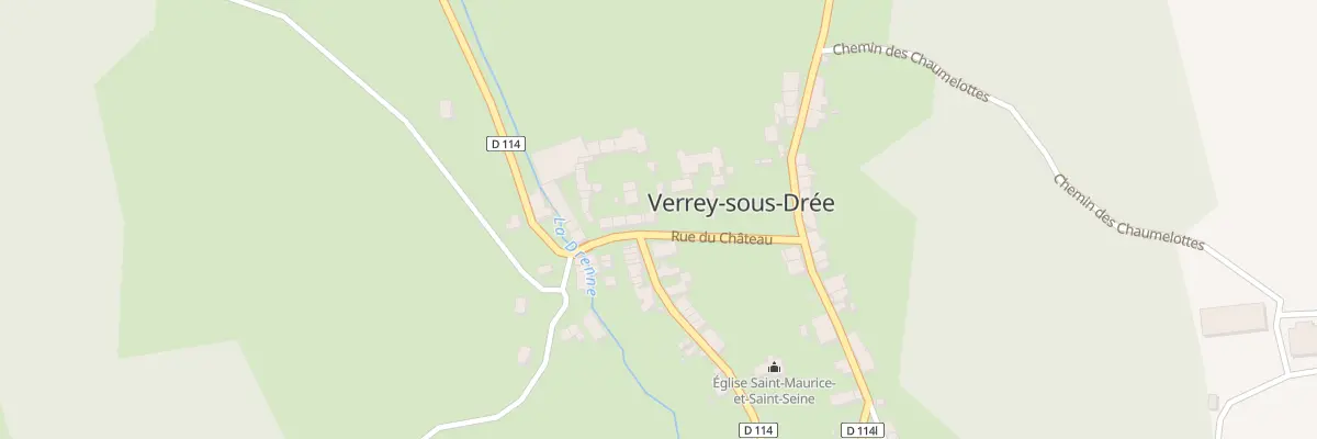 Plan du 9 Rue de la Carrière à Verrey-sous-Drée
