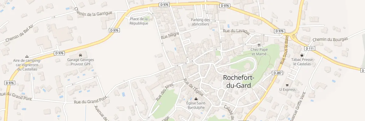 Plan du 6 Rue du Grand Pont à Rochefort-du-Gard