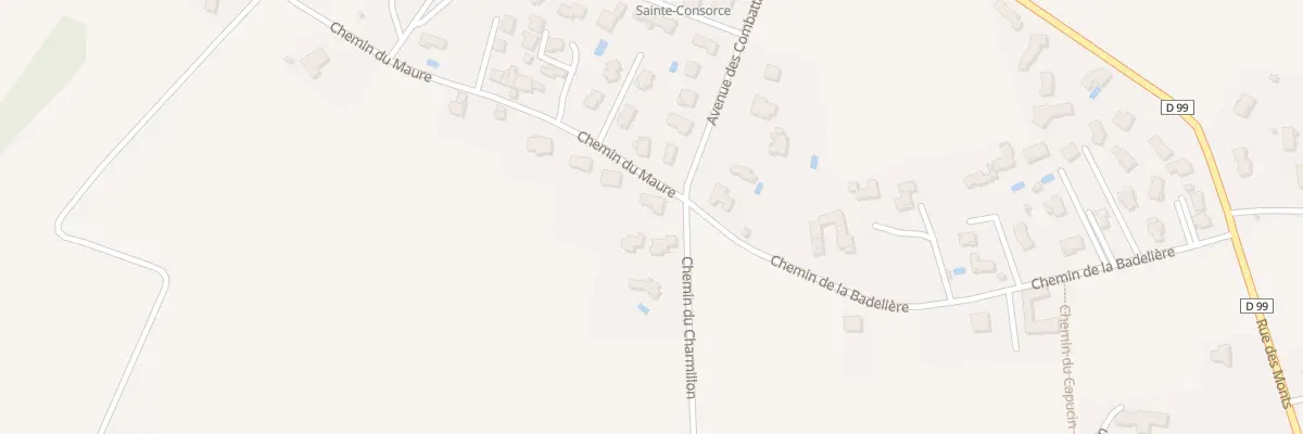 Plan du 1 Che du Maure à Sainte-Consorce