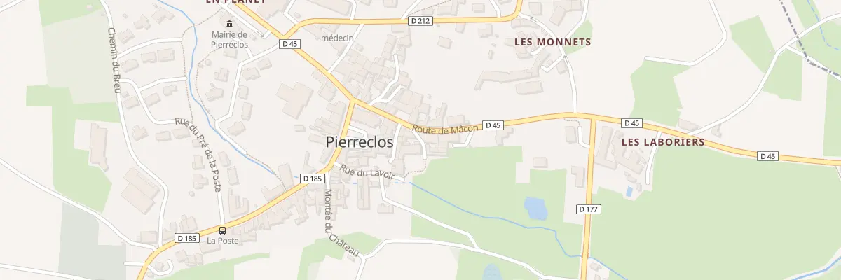 Plan du 5183 Au Bourg à Pierreclos