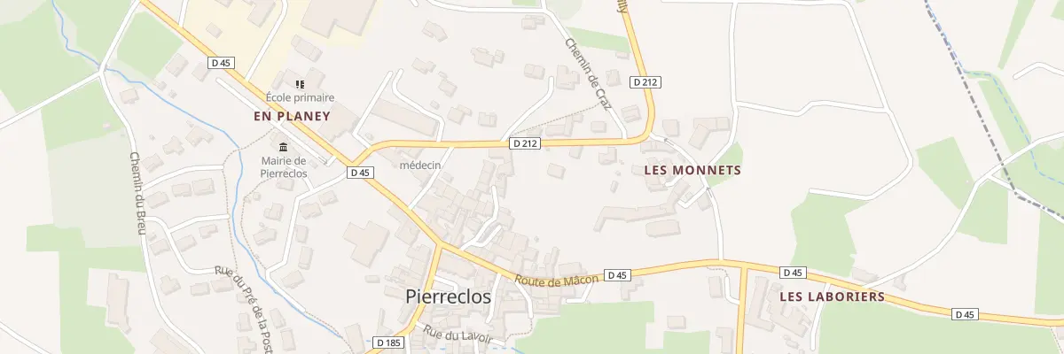 Plan du 5020 Au Bourg à Pierreclos