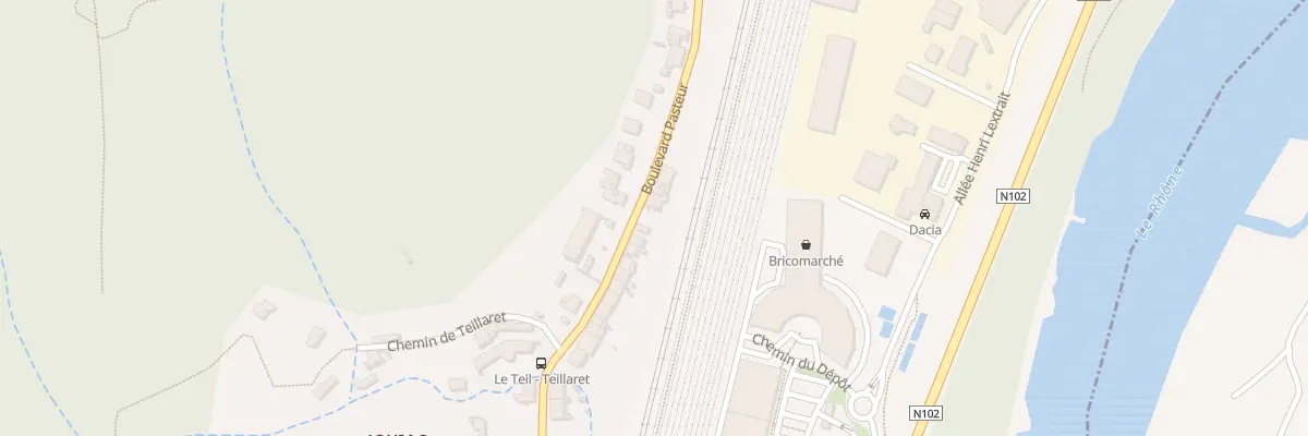 Plan du 5 Bd Pasteur au Teil