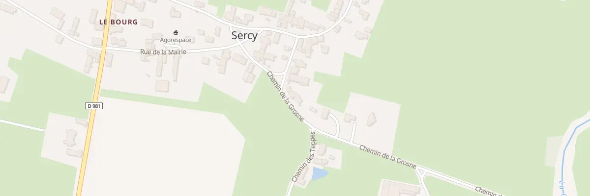 Plan du 5 Che de la Grosne à Sercy