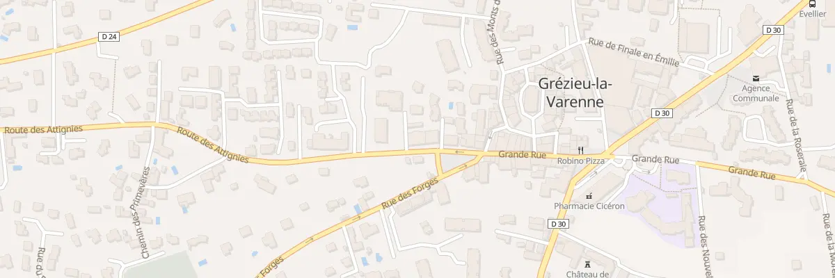 Plan du 32C Grande Rue à Grézieu-la-Varenne