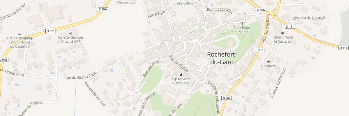 Plan du 7 Rue de l’Eglise à Rochefort-du-Gard