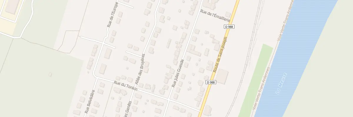 Plan du 386 Rue Jules Guesde à Fumay