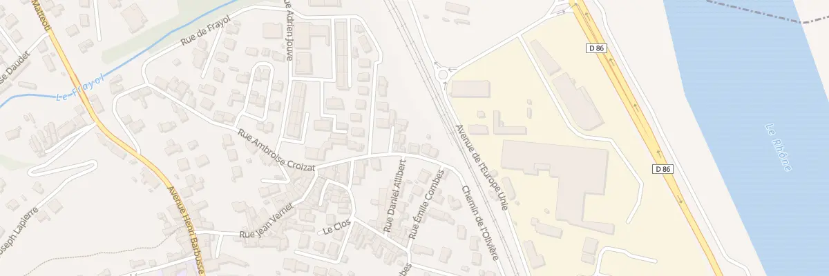 Plan du 41 Rue Ambroise Croizat au Teil