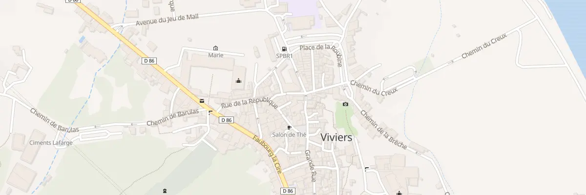 Plan du 77 Rue Grande Rue à Viviers