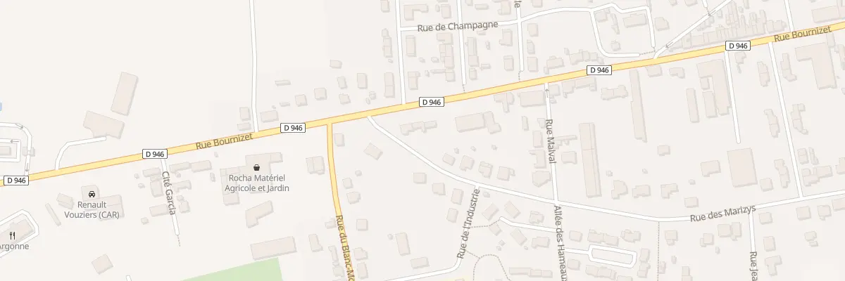 Plan du 97 Rue Bournizet à Vouziers