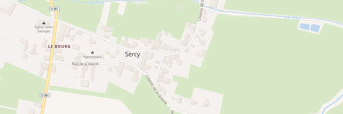 Plan du 2 Che de Santilly à Sercy