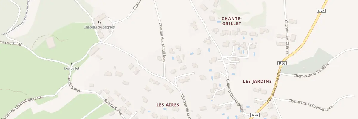 Plan du 5245 Che des Moullières à Lirac