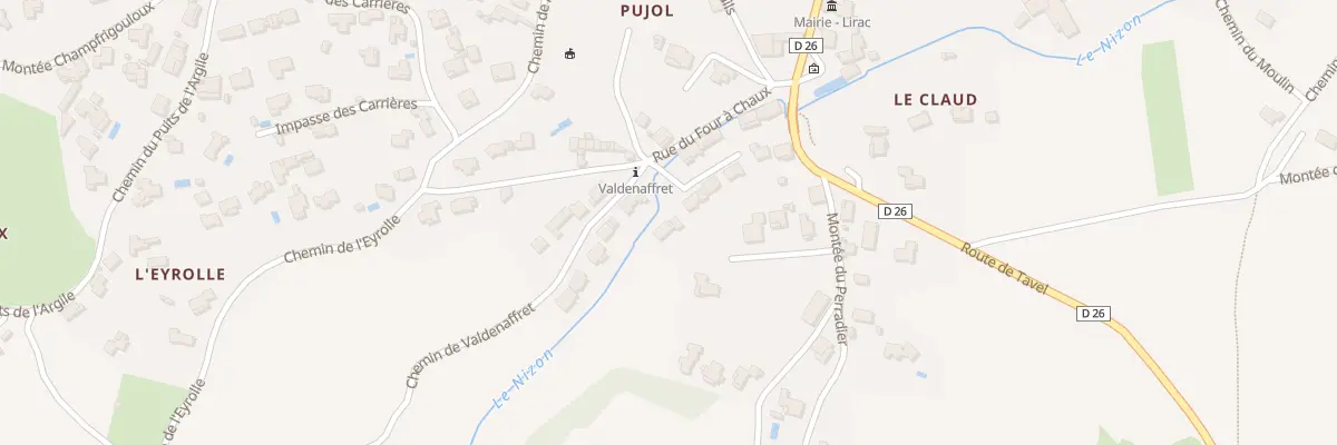 Plan du 5183 Che de Valdenaffret à Lirac