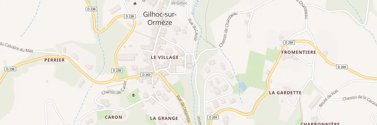 Plan du 5198 Le Village à Gilhoc-sur-Ormèze