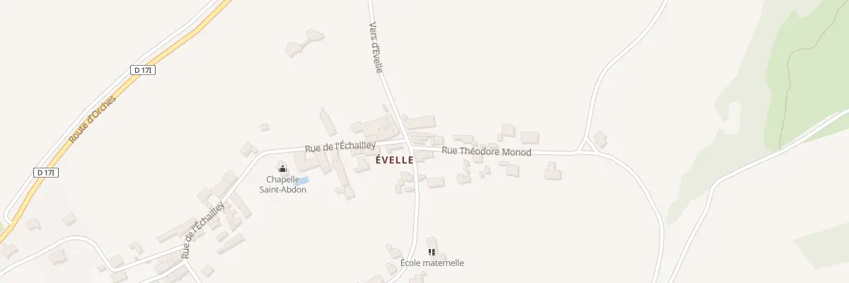 Plan du 2 Vers d’Evelle à Baubigny