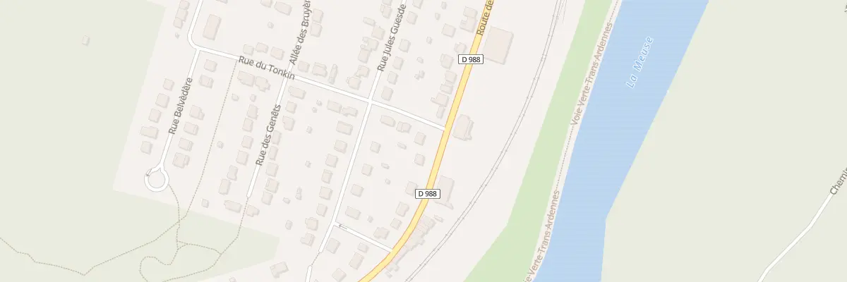 Plan du 21 Rue du Tonkin à Fumay