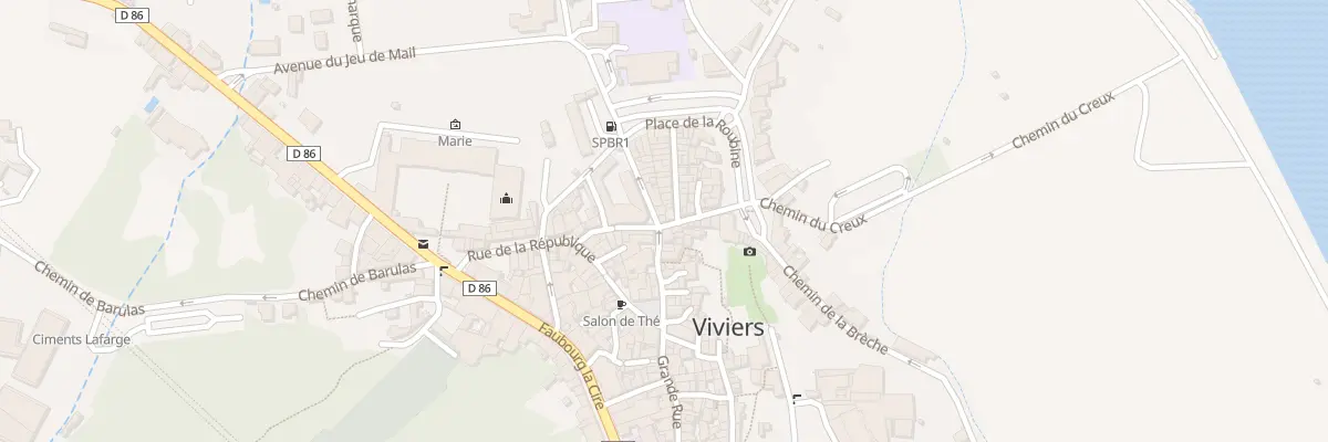 Plan du 2 Rue Jean Baptiste Serre à Viviers