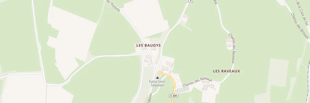 Plan du 68 Che des Thinons à Berzé-le-Châtel