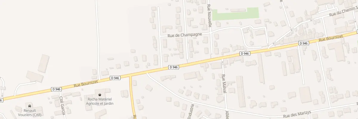 Plan du 156 Rue Bournizet à Vouziers