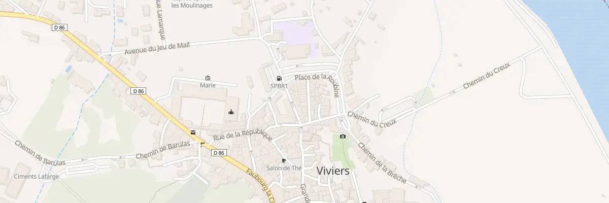 Plan du 9 Rue Chevrerie à Viviers