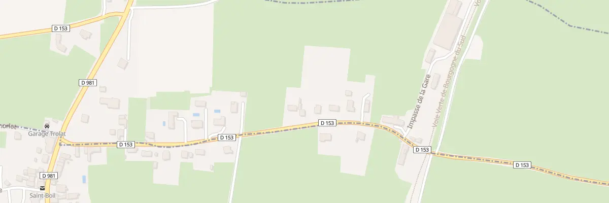 Plan du 25 Rue de la Gare à Saules