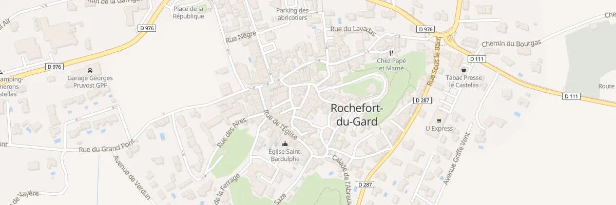 Plan du 7 Rue Brancas à Rochefort-du-Gard