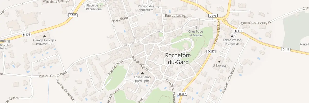 Plan du 5 Rue Brancas à Rochefort-du-Gard