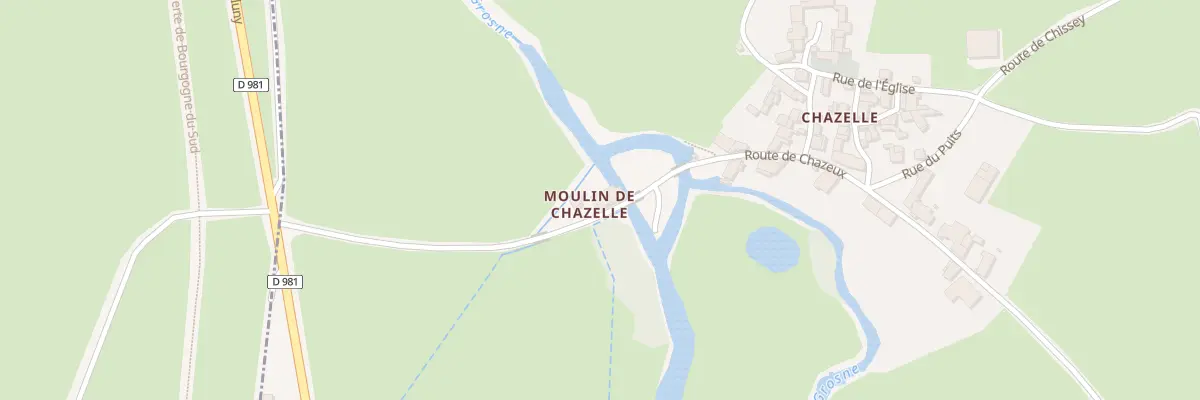 Plan du 3 Rte de Chazeux à Cormatin