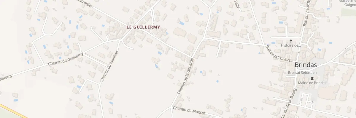 Plan du 1 Che du Chazottier à Brindas