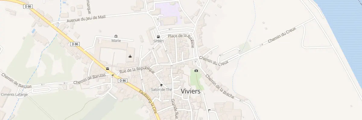 Plan du 1 Rue Roubine à Viviers