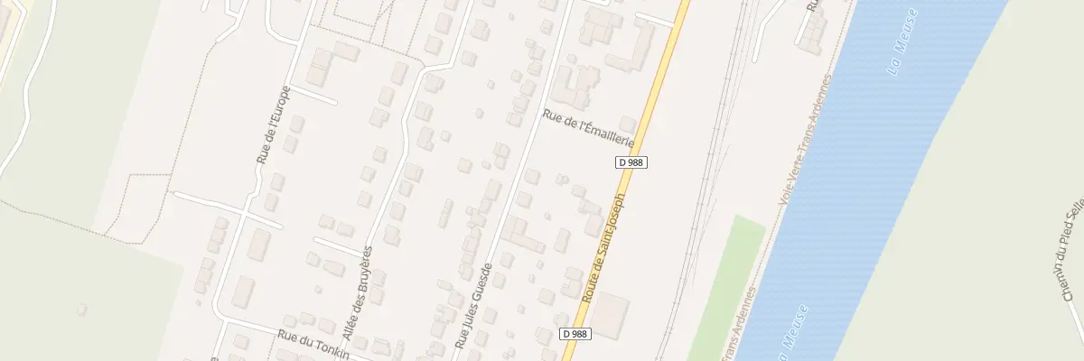 Plan du 299 Rue Jules Guesde à Fumay