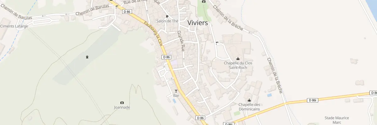 Plan du 30 Rue Grande Rue à Viviers