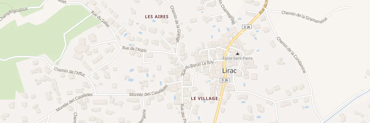 Plan du 5232 Rue du Baron Le Roy à Lirac